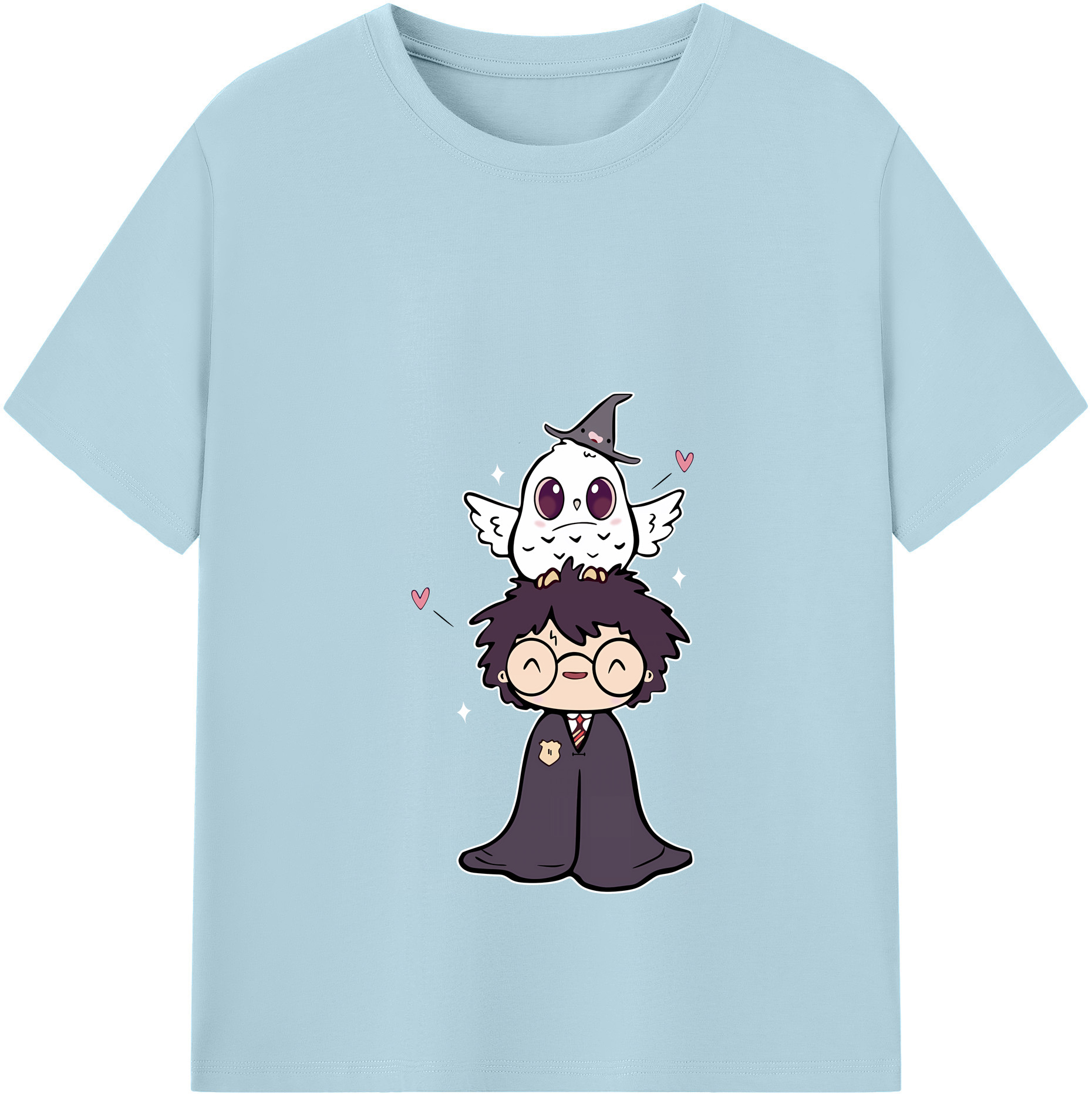 （画像用） Harry Potter ハリー・ポッターシリーズ 綿100％半袖Tシャツ（フロントプリント）